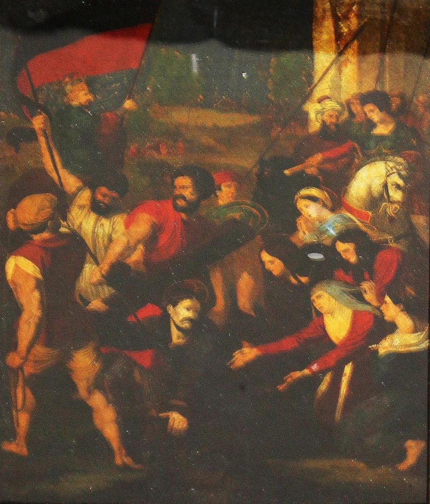 Große Abbildung Nr.1: 125-3877 Hinterglasbild.: (Künstlergraphik)
