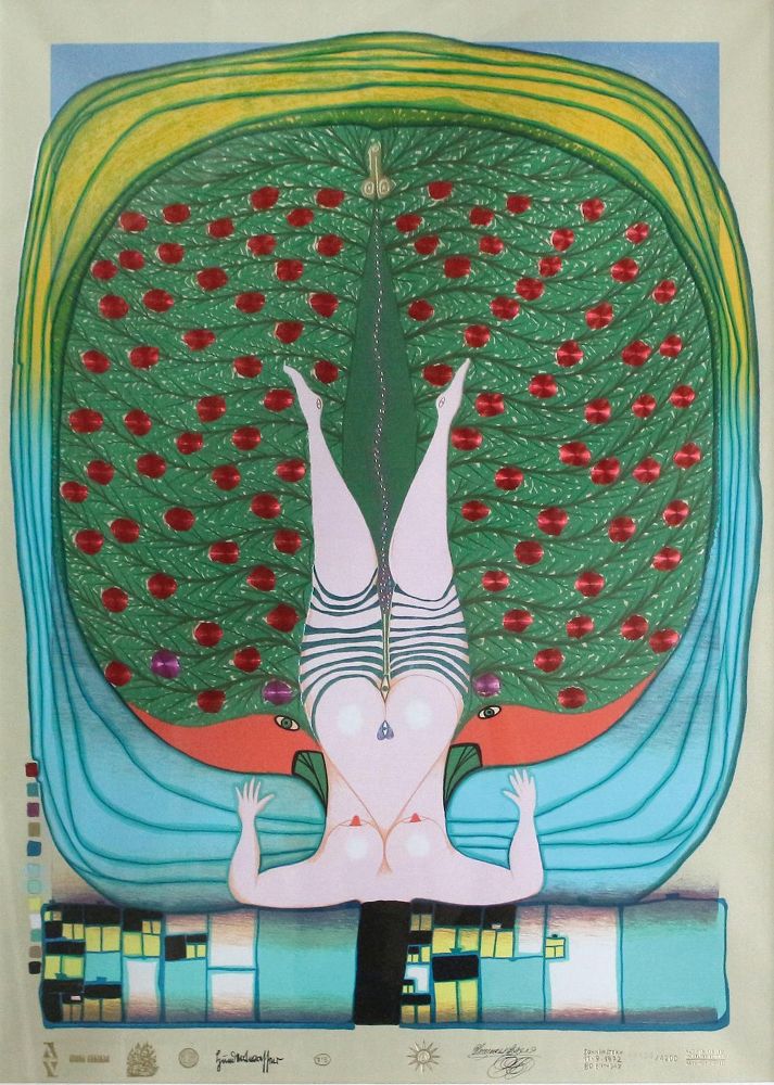 Große Abbildung Nr.1: 125-3892 Hundertwasser, Friedensreich: (Künstlergraphik)