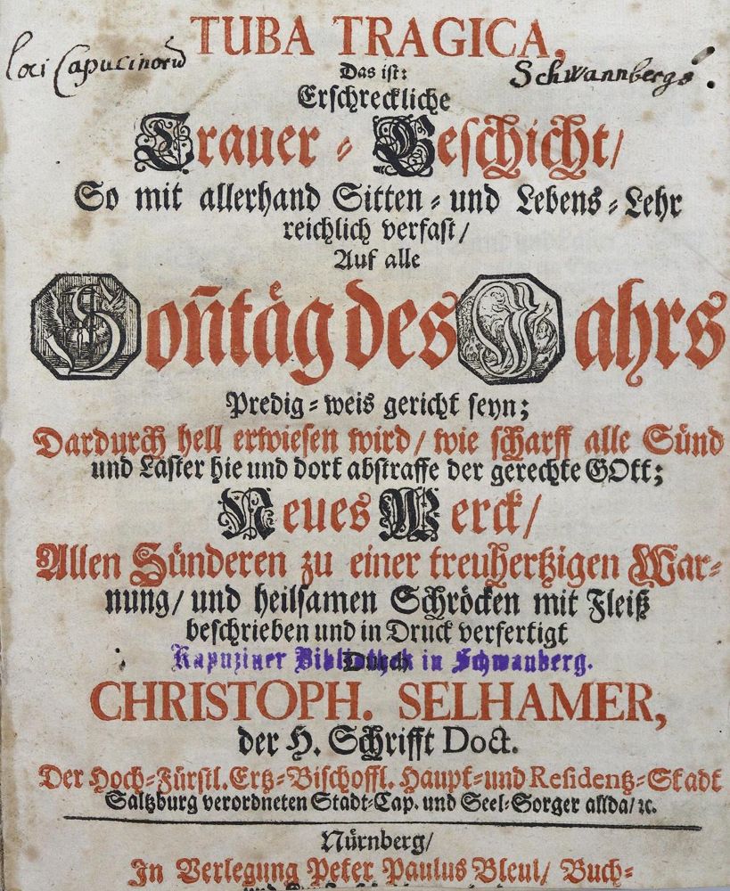 Große Abbildung Nr.2: 125-393 Selhamer,C.: (Alte Drucke, Handschriften und Theologie)