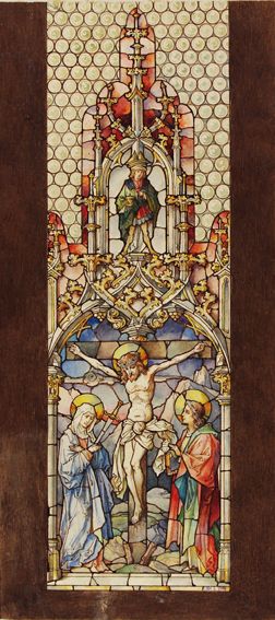 Große Abbildung Nr.1: 125-3934 Kirchenfenster.: (Künstlergraphik)