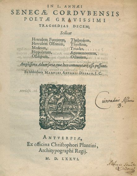 Große Abbildung Nr.1: 125-394 Seneca,L.A.: (Alte Drucke, Handschriften und Theologie)