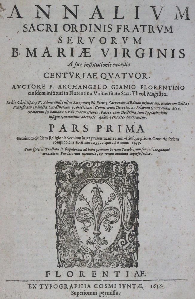 Große Abbildung Nr.1: 125-395 Giani,A.: (Serviten)