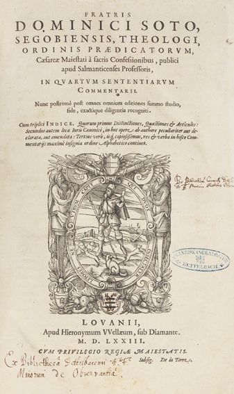 Große Abbildung Nr.1: 125-398 Soto,D.: (Alte Drucke, Handschriften und Theologie)