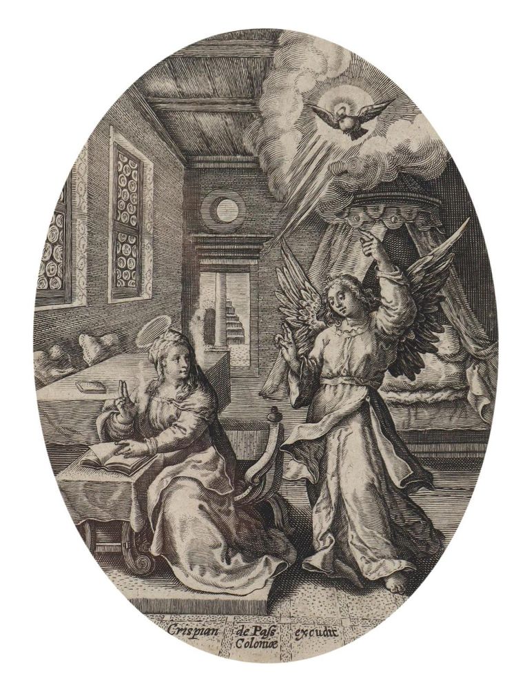 Große Abbildung Nr.5: 125-4084 Mariä Verkündigung.: (Künstlergraphik)