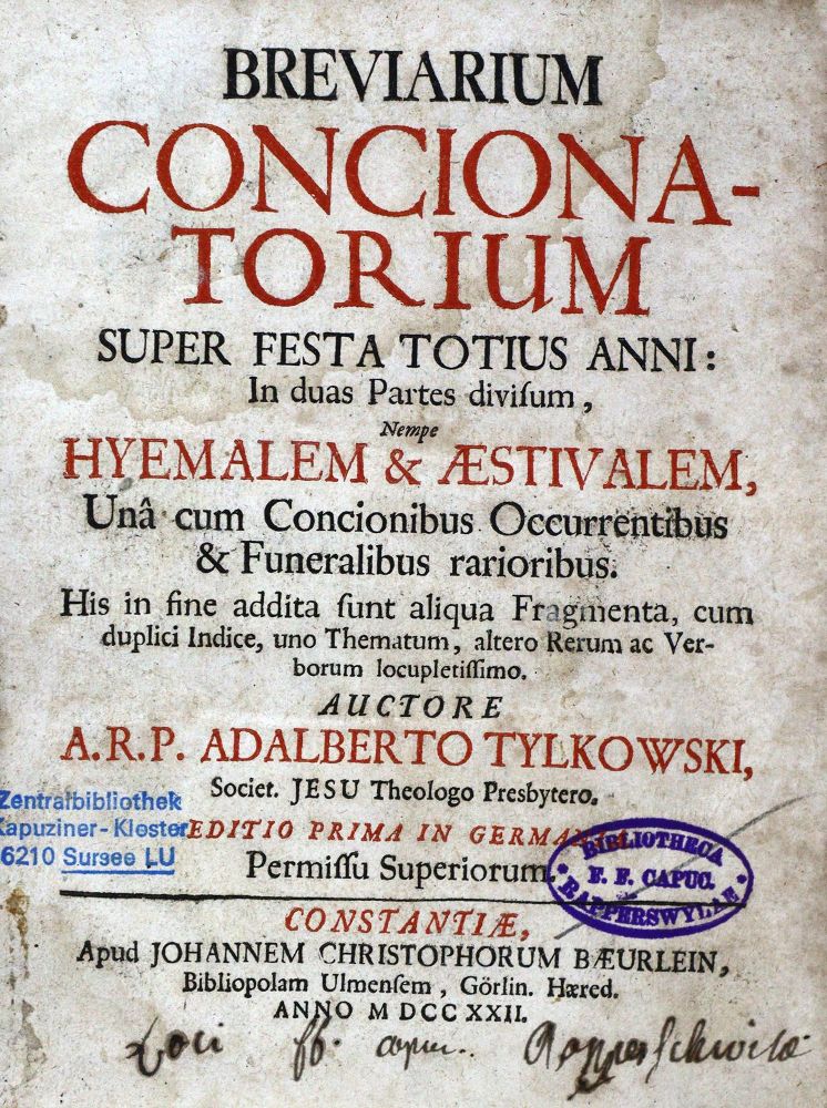 Große Abbildung Nr.1: 125-428 Tylkowski,(W.).: (Alte Drucke, Handschriften und Theologie)