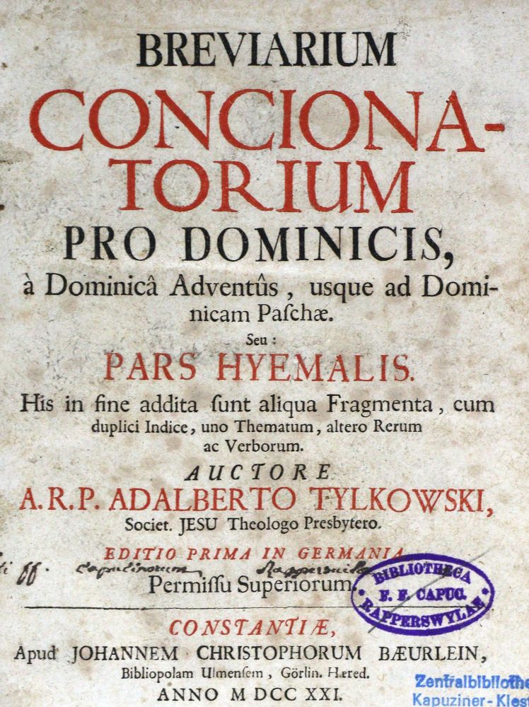 Große Abbildung Nr.2: 125-428 Tylkowski,(W.).: (Alte Drucke, Handschriften und Theologie)