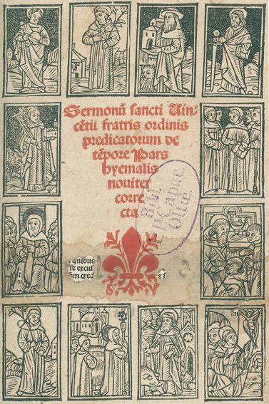 Große Abbildung Nr.1: 125-437 Vinzenz, Hl.: (Alte Drucke, Handschriften und Theologie)