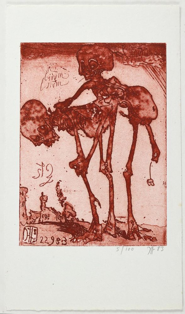 Große Abbildung Nr.1: 125-4405 Janssen, Horst: (Künstlergraphik, Totentanz)