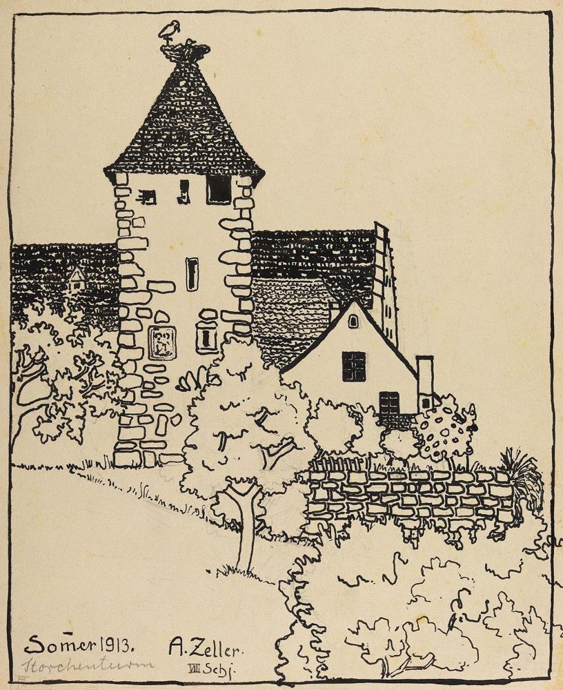 Große Abbildung Nr.6: 125-4478 Zeller, Marguerite Anna Elisabeth: (Künstlergraphik)