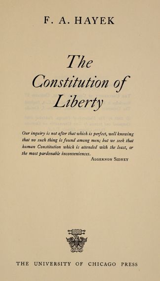 Große Abbildung Nr.1: 125-453 Hayek,F.A.: (Politik und Staatswissenschaften)