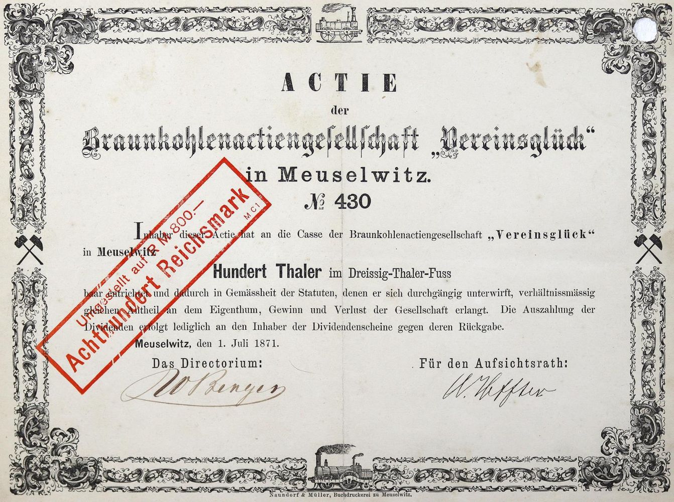 Große Abbildung Nr.2: 125-459 Sammlung: (Wirtschaft, Aktien)