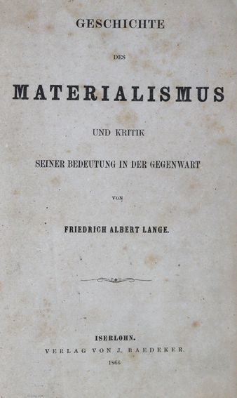 Große Abbildung Nr.1: 125-463 Lange,F.A.: (Wirtschaft)