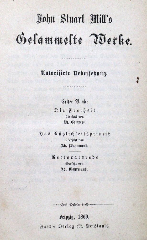 Große Abbildung Nr.1: 125-464 Mill,J.S.: (Wirtschaft)