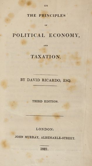 Große Abbildung Nr.1: 125-465 Ricardo,D.: (Wirtschaft)