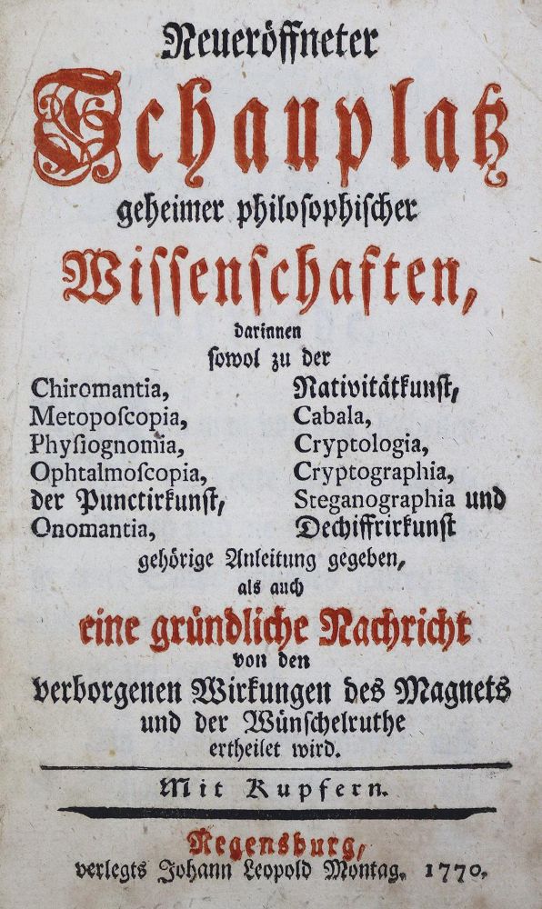Große Abbildung Nr.2: 125-489 Neueröffneter Schauplatz: (Grenzwissenschaften und Okkultismus)