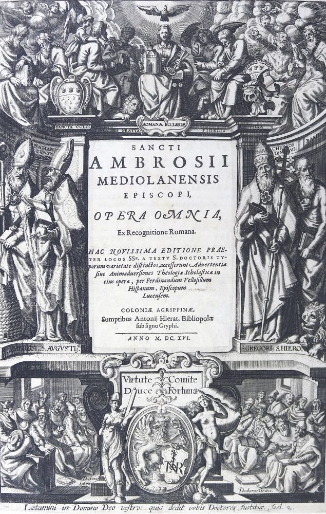 Große Abbildung Nr.1: 125-5 Ambrosius von Mailand.: (Alte Drucke, Handschriften und Theologie)