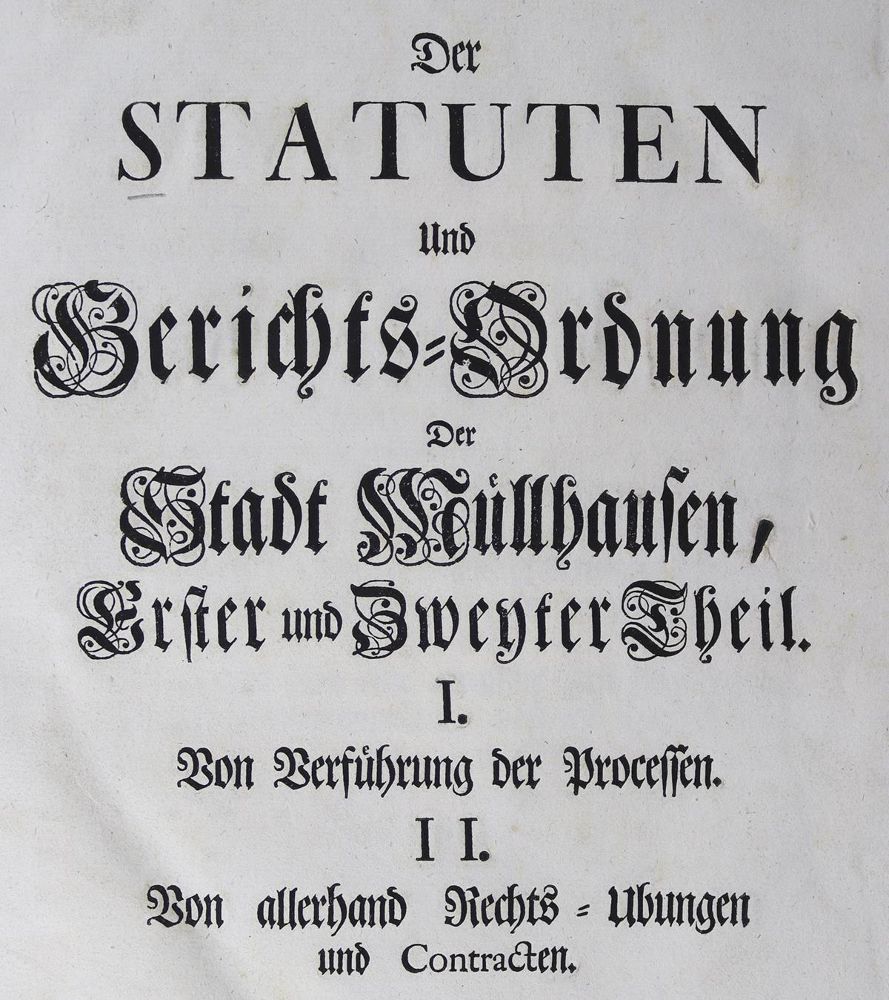 Große Abbildung Nr.1: 125-504 Mülhausen.: (Juridica und Kriminologie, Elsass)