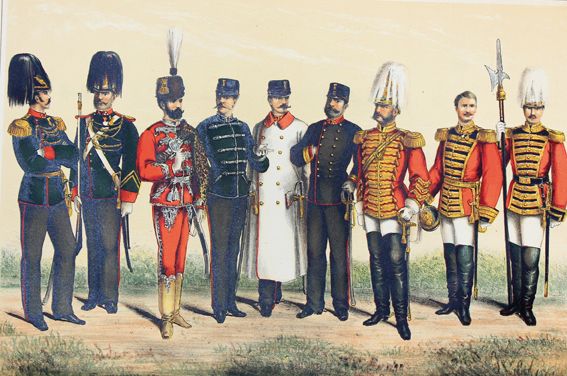 Große Abbildung Nr.1: 125-555 Militärisches Pracht-Bilderbuch.: (Militaria)