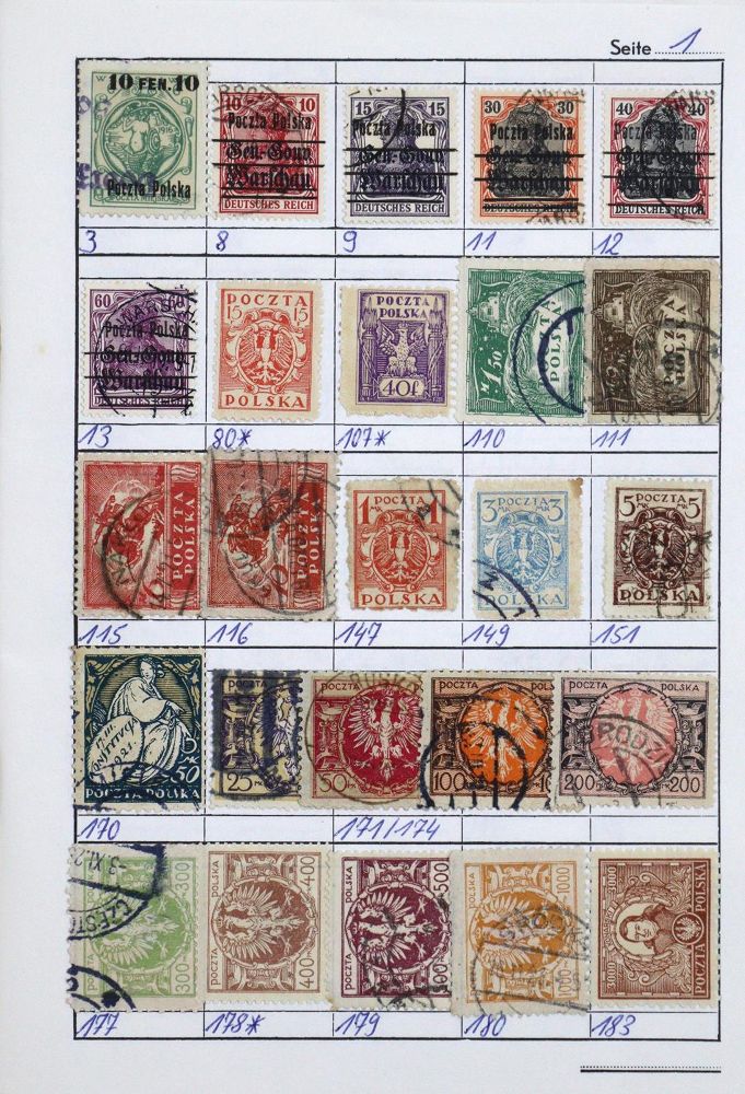 Große Abbildung Nr.10: 125-596 Briefmarken: (Philatelie)