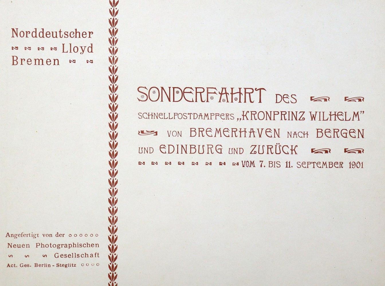 Große Abbildung Nr.4: 125-607 Norddeutscher Lloyd.: (Seewesen)