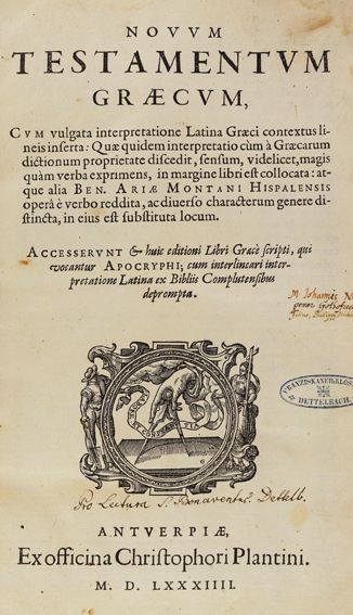 Große Abbildung Nr.1: 125-62 Biblia polyglotta.: (Bibeln)