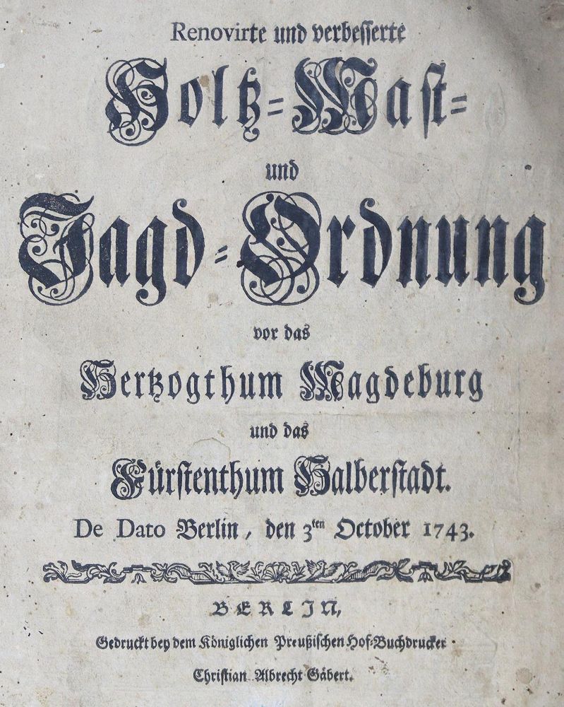 Große Abbildung Nr.1: 125-627 Fleming,H.F.v.: (Jagd)