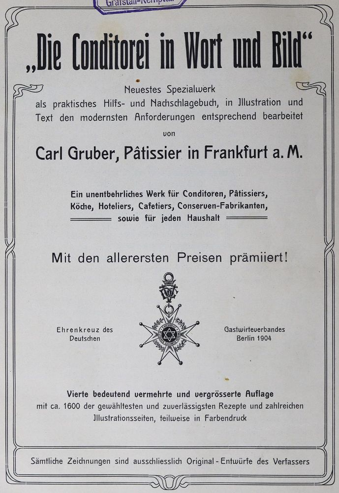 Große Abbildung Nr.1: 125-635 Gruber,C.: (Küche und Haushalt, Bäckerei und Konditorei)