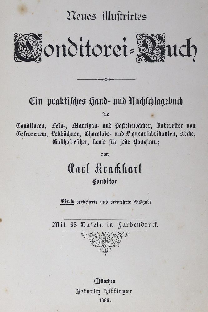 Große Abbildung Nr.1: 125-640 Krackhart,C.: (Küche und Haushalt, Bäckerei und Konditorei)
