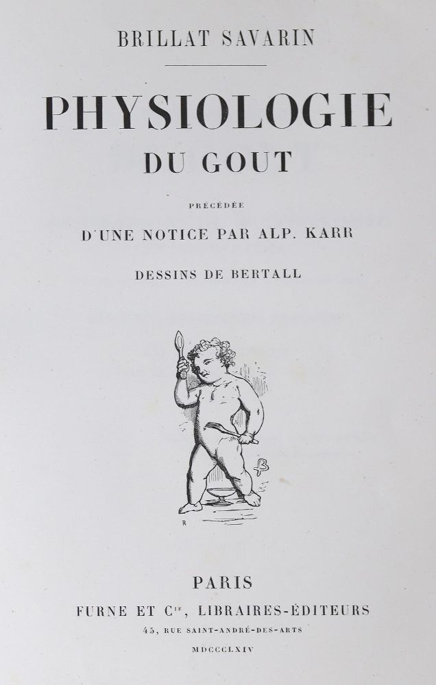 Große Abbildung Nr.2: 125-647 Brillat-Savarin,(J.A.).: (Küche und Haushalt, Gastrosophie)