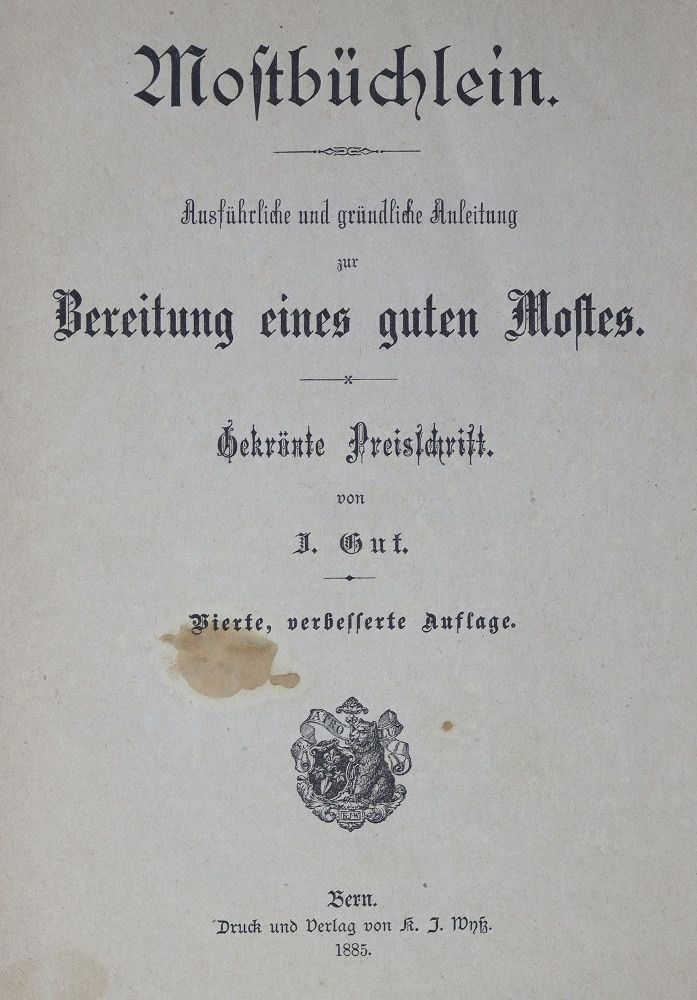 Große Abbildung Nr.1: 125-666 Gut,J.: (Küche und Haushalt, Getränke, Wein und Weinbau)