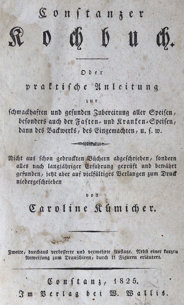 Große Abbildung Nr.1: 125-684 Kümicher,C.: (Küche und Haushalt, Kochbücher, Bodensee)