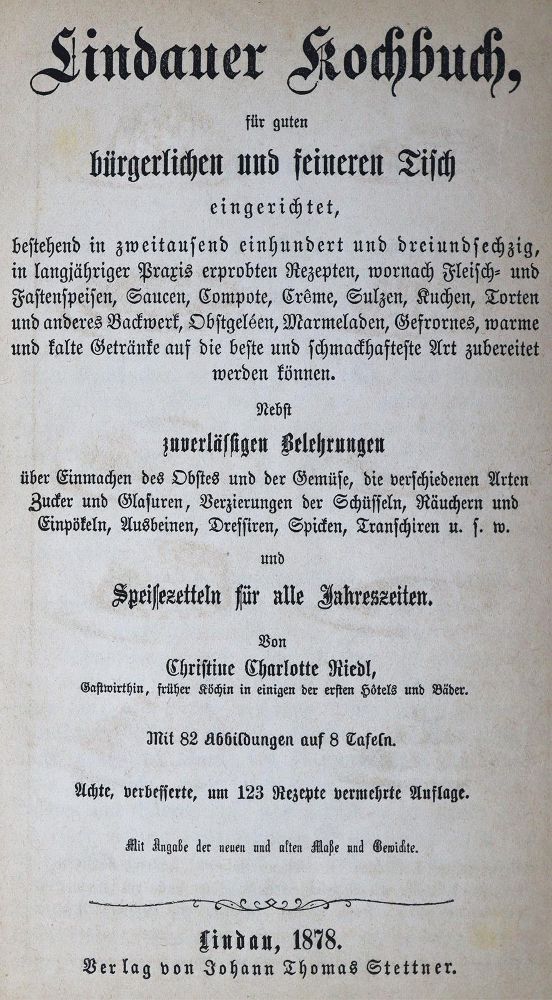 Große Abbildung Nr.2: 125-685 Riedl,C.C.: (Küche und Haushalt, Kochbücher, Bodensee)