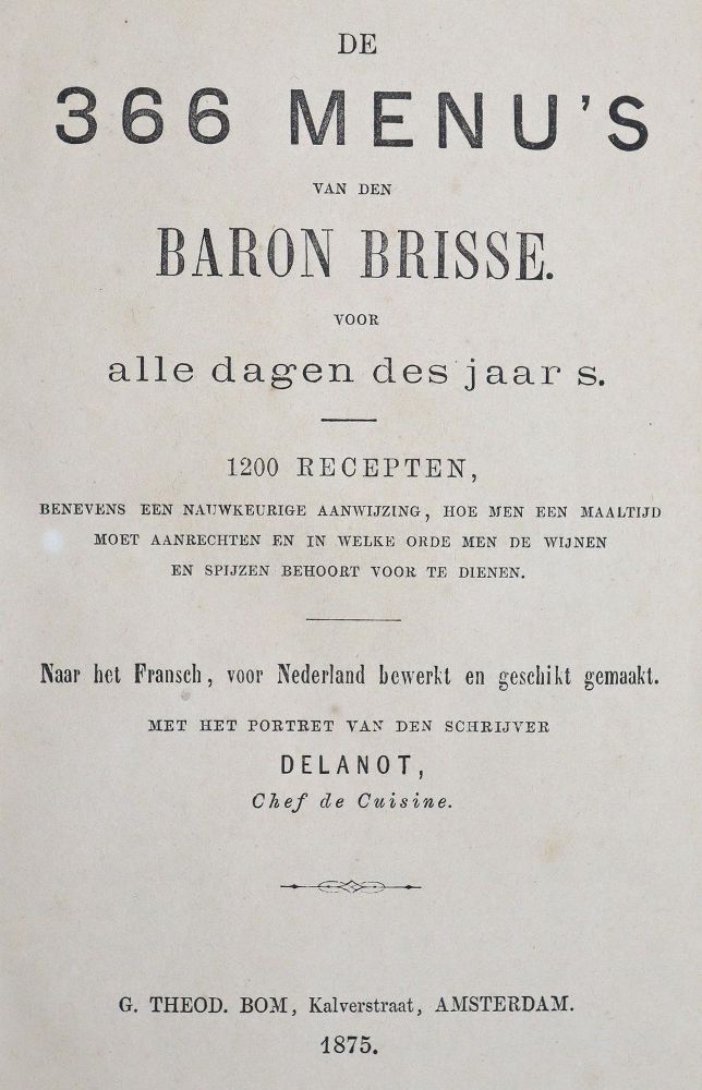 Große Abbildung Nr.3: 125-687 Brisse,L.: (Küche und Haushalt, Kochbücher)