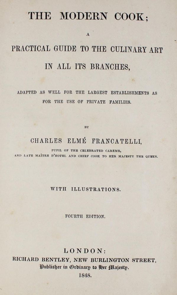 Große Abbildung Nr.1: 125-696 Francatelli,C.E.: (Küche und Haushalt, Kochbücher)
