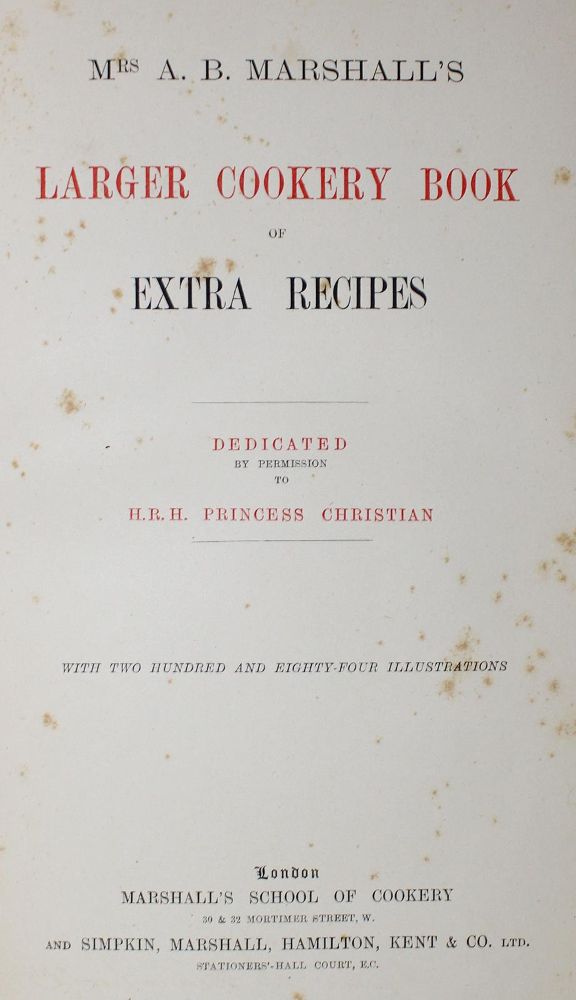 Große Abbildung Nr.2: 125-696 Francatelli,C.E.: (Küche und Haushalt, Kochbücher)