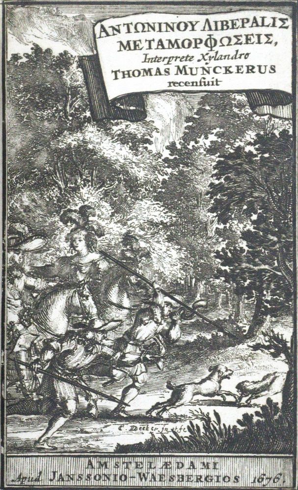 Große Abbildung Nr.1: 125-7 Antonius Liberalis.: (Alte Drucke, Handschriften und Theologie)