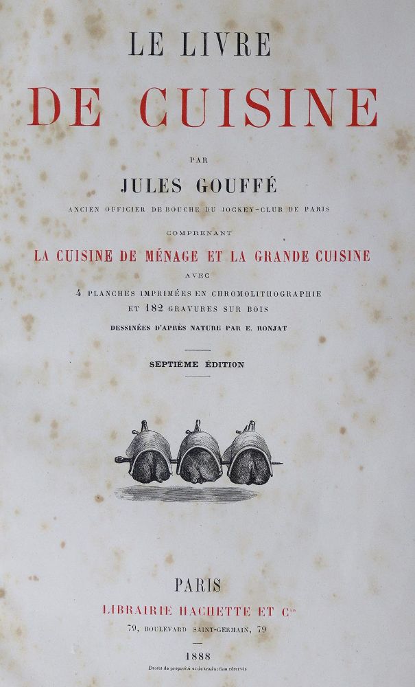 Große Abbildung Nr.2: 125-702 Gouffe,J.: (Küche und Haushalt, Kochbücher)