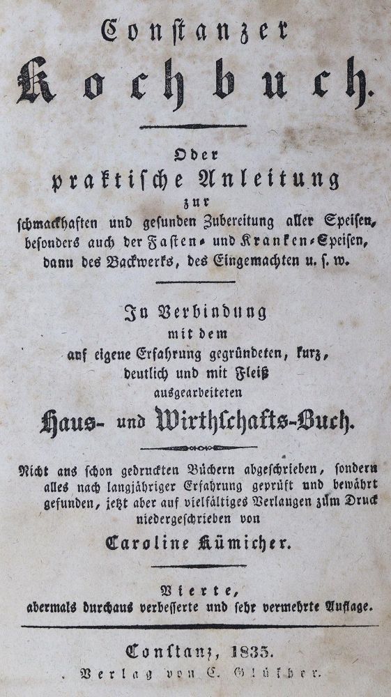 Große Abbildung Nr.1: 125-719 Kümicher,C.: (Küche und Haushalt, Kochbücher)