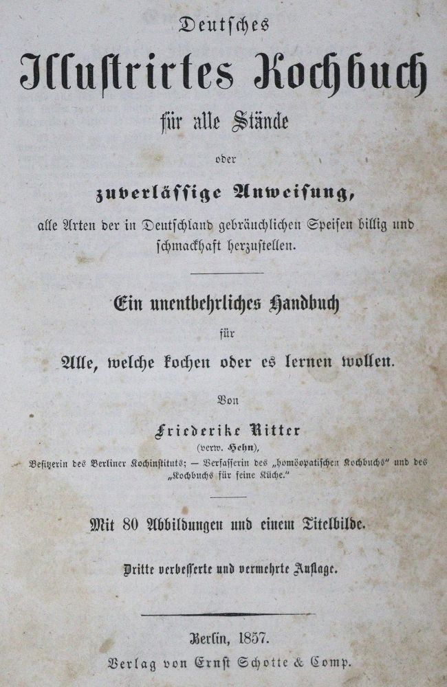 Große Abbildung Nr.2: 125-738 Ritter,F.: (Küche und Haushalt, Kochbücher)