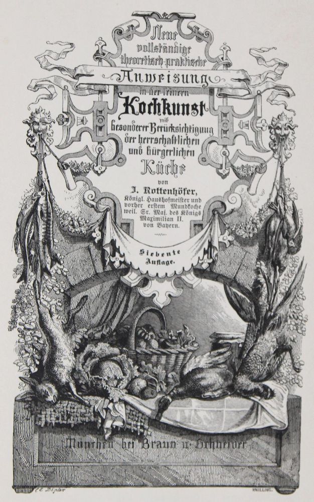 Große Abbildung Nr.1: 125-739 Rottenhöfer,J.: (Küche und Haushalt, Kochbücher)