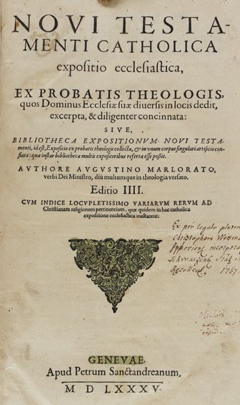 Große Abbildung Nr.1: 125-74 Marlorat,A.: (Bibeln)