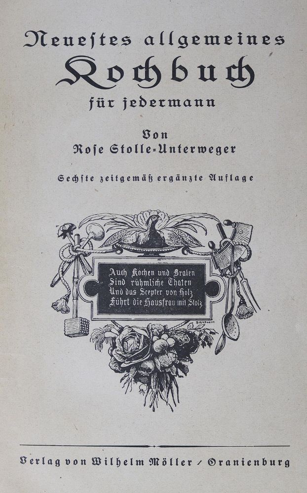 Große Abbildung Nr.1: 125-754 Stolle-Unterweger,R.: (Küche und Haushalt, Kochbücher)
