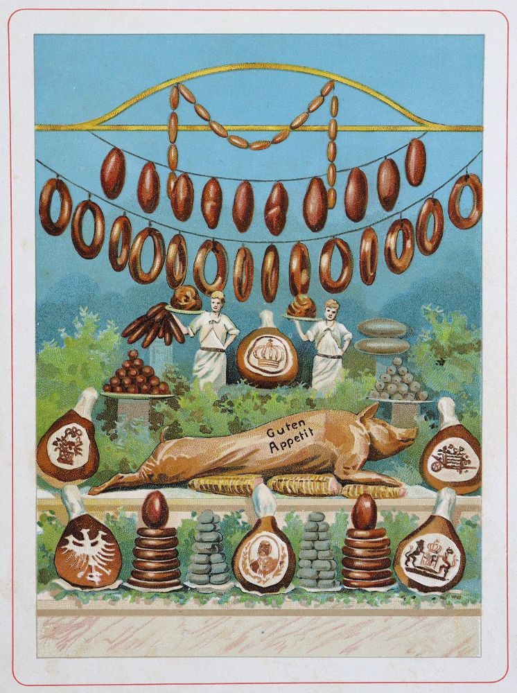 Große Abbildung Nr.1: 125-765 Schaufenster-Dekorationen: (Küche und Haushalt, Metzgerei)