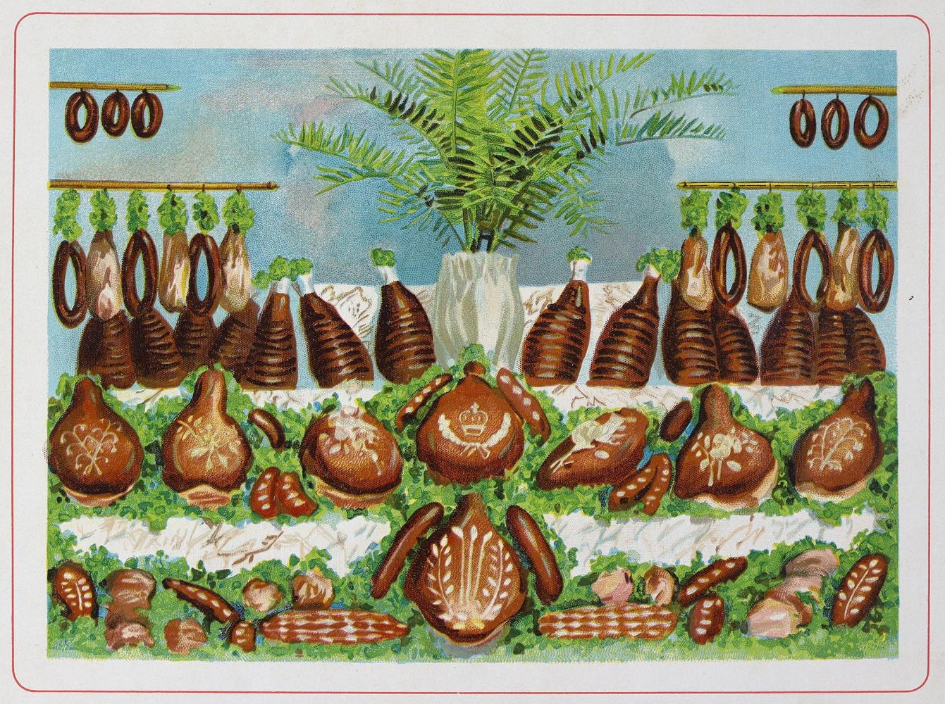 Große Abbildung Nr.3: 125-765 Schaufenster-Dekorationen: (Küche und Haushalt, Metzgerei)
