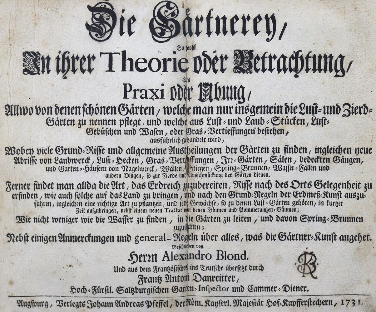 Große Abbildung Nr.1: 125-781 Blond,A.: (Land- und Forstwirtschaft, Garten)