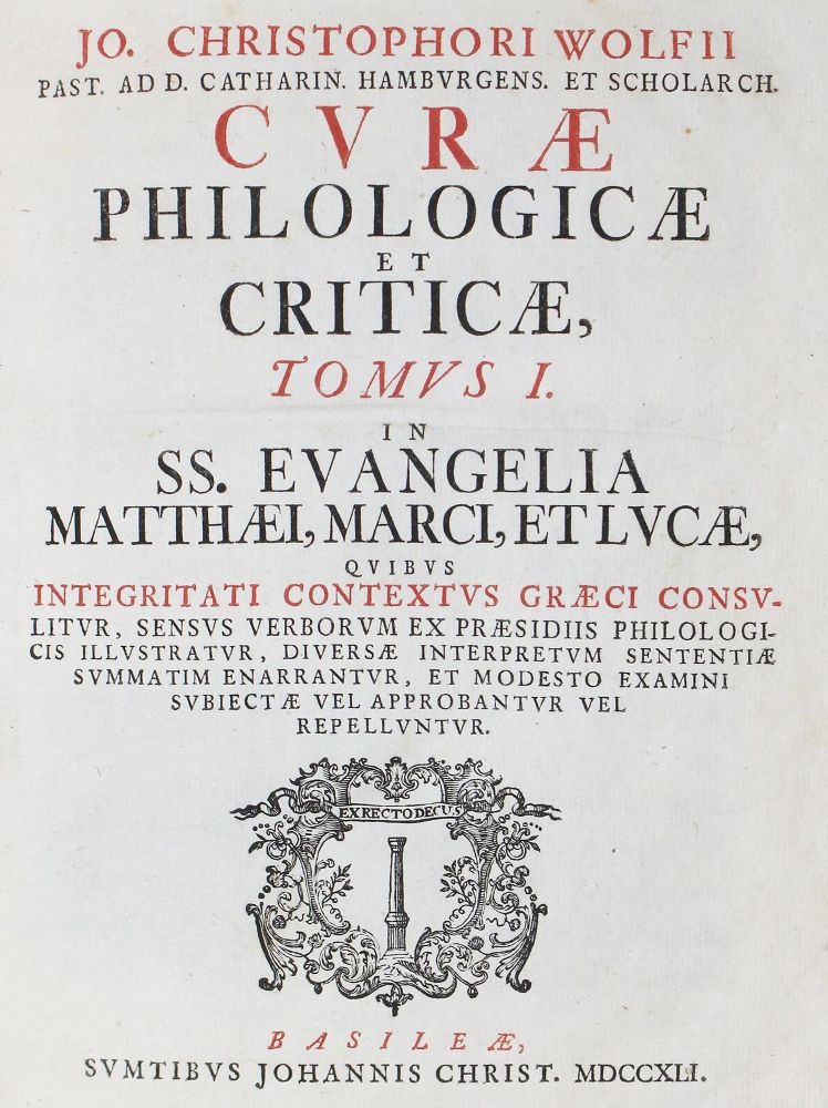 Große Abbildung Nr.1: 125-79 Wolf,J.C.: (Bibeln)
