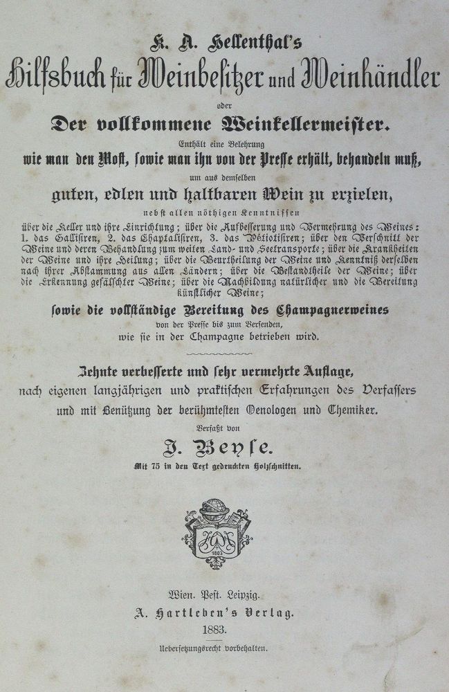 Große Abbildung Nr.1: 125-790 Hellenthal,K.A. (d.i. J.K.Lübeck).: (Land- und Forstwirtschaft, Getränke, Wein und Weinbau)