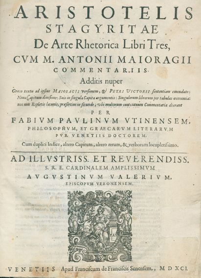 Große Abbildung Nr.1: 125-8 Aristoteles.: (Alte Drucke, Handschriften und Theologie)