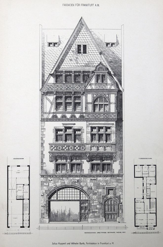 Große Abbildung Nr.3: 125-805 Fassaden für Frankfurt am Main.: (Architektur, Frankfurt/M.)