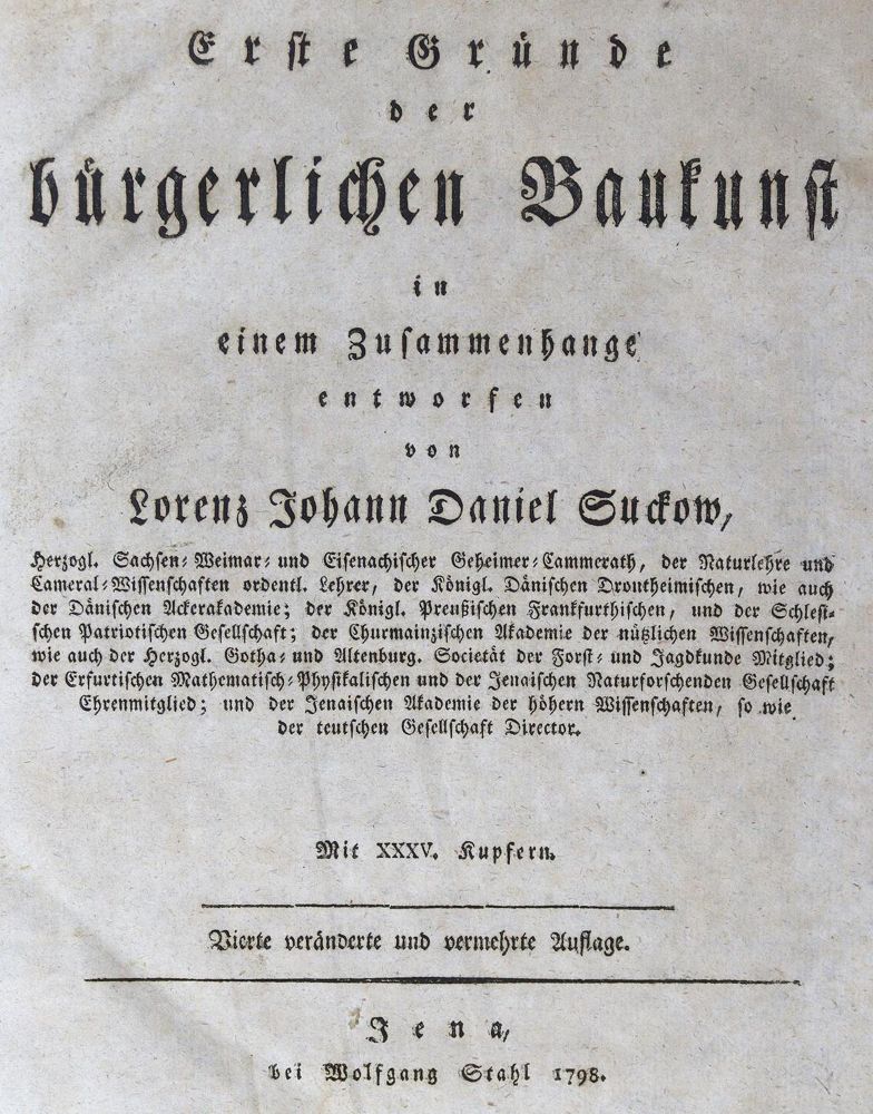Große Abbildung Nr.1: 125-817 Suckow,L.J.D.: (Architektur)
